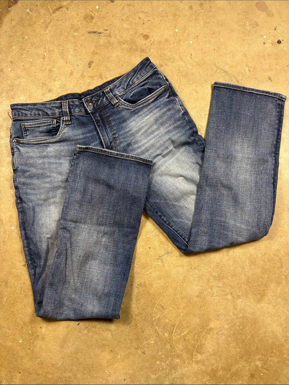 Authentic Buffalo David Bitton Men's Blue Washed Jeans Size 32x32